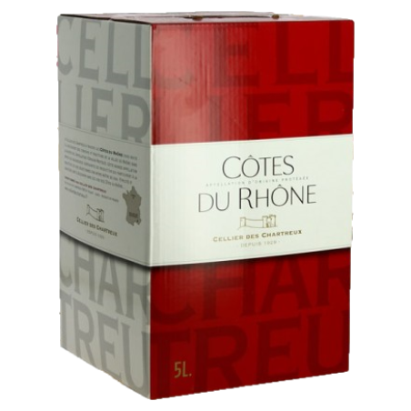 BIB 5L - AOP Côtes du Rhône - Cellier Des Chartreux Rouge