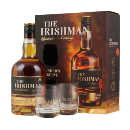 Whisky - The Irishman Coffret 2 verres Single 40° 70CL
